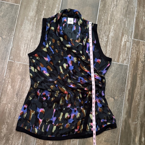 CAbi Black Multicolor Sleeveless Blouse - Picture 6 of 6